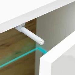 Discount Wohnen 194cm hohe Vitrine zweifarbig - Myrda I