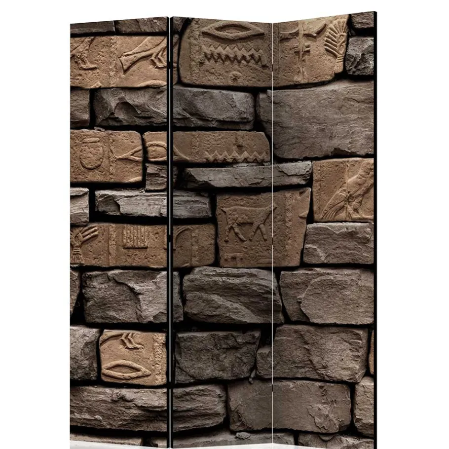 Best Wohnen 175cm hoher Paravent mit Mauer Stein Optik - Eslawan
