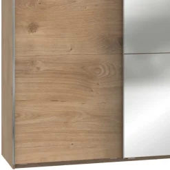 Discount Wohnen 300cm Kleiderschrank in Plankeneiche mit Spiegeln - Dagidoyo