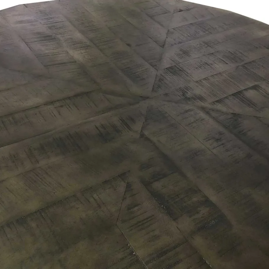 Hot Wohnen 120cm runder Holz Esstisch in Grey Wash - Nicoletta