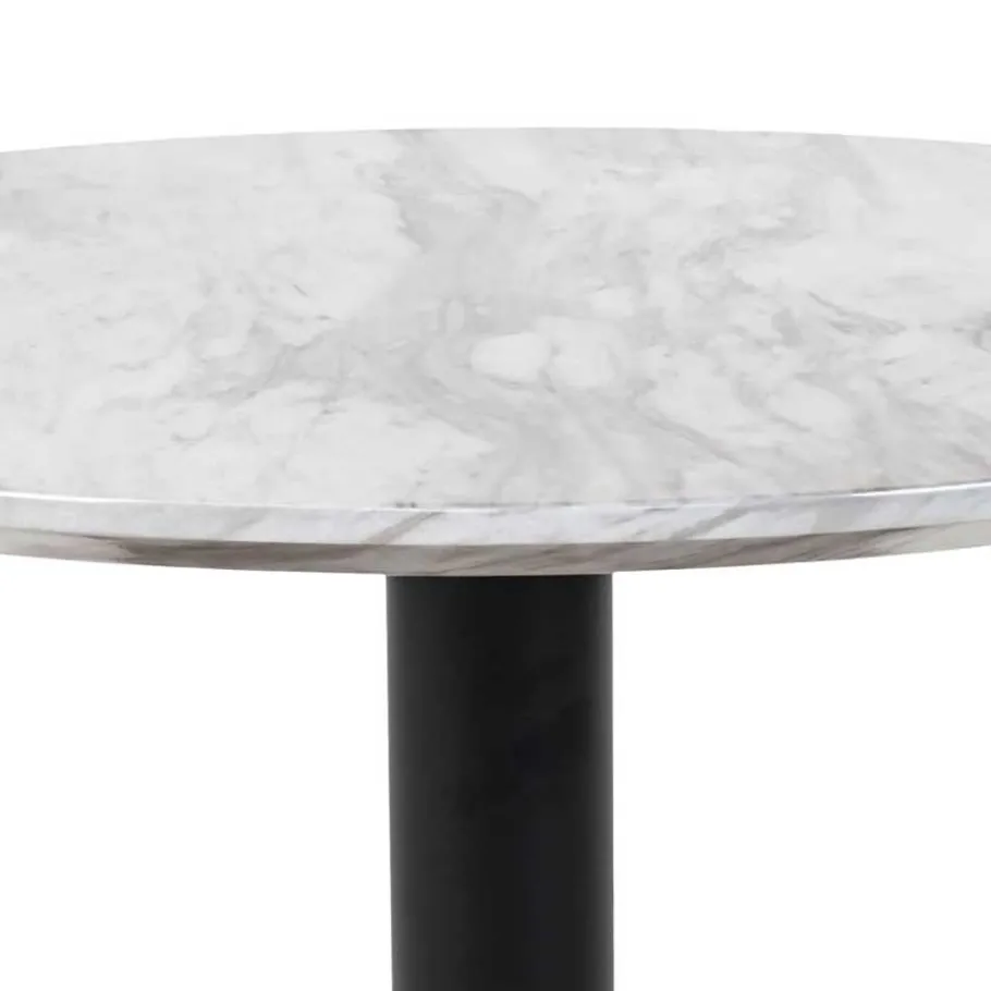 Hot Wohnen 70cm runder Wohnzimmer Tisch in Marmor Optik - Ovaio