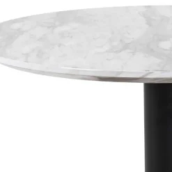 Hot Wohnen 70cm runder Wohnzimmer Tisch in Marmor Optik - Ovaio