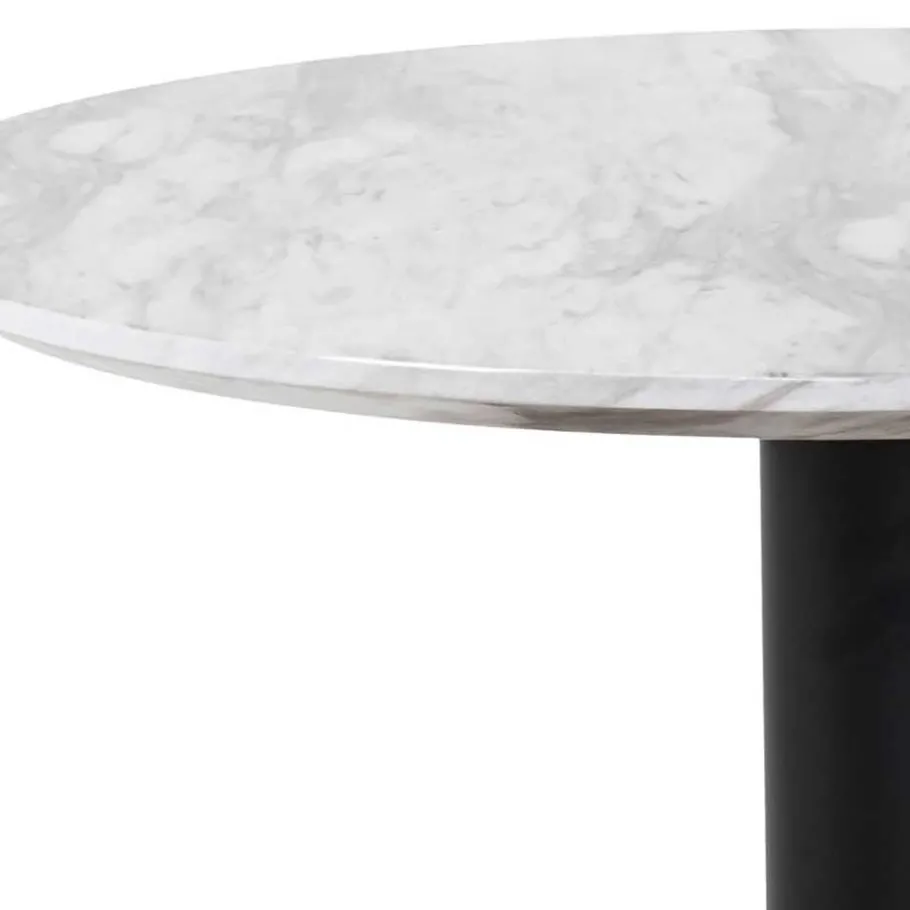 Hot Wohnen 70cm runder Wohnzimmer Tisch in Marmor Optik - Ovaio