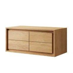 New Wohnen 90cm Teakholz Waschkonsole fürs Bad - Reddnas