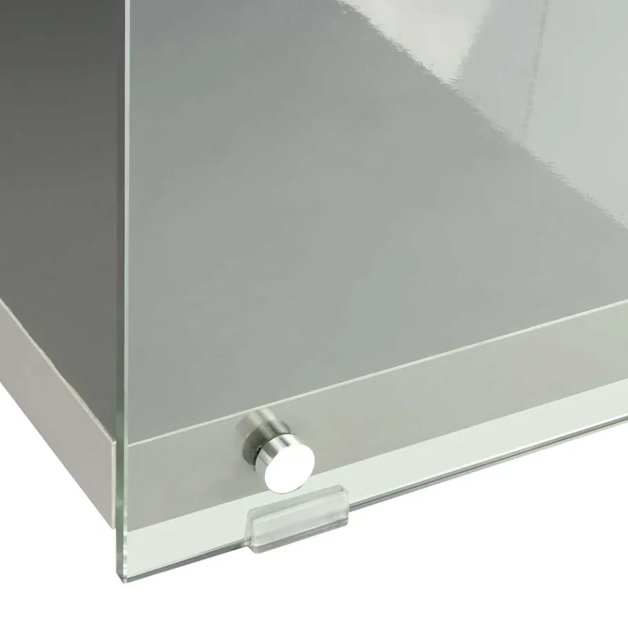 Hot Wohnen 120cm TV Board in Hochglanz Grau - Verez