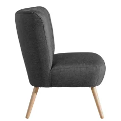 New Wohnen Cocktailsessel in Anthrazit Stoff - Hamzad