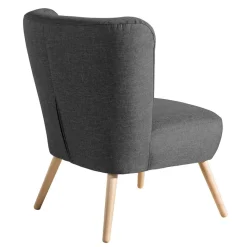 New Wohnen Cocktailsessel in Anthrazit Stoff - Hamzad