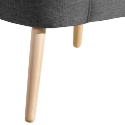 New Wohnen Cocktailsessel in Anthrazit Stoff - Hamzad