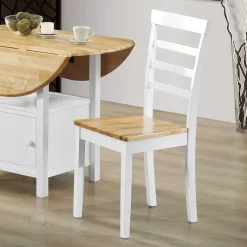 Sale Wohnen Conutry Kiefernholz Stühle zweifarbig - Hairos (2er Set)