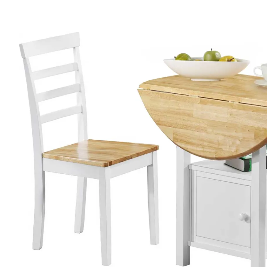 Sale Wohnen Conutry Kiefernholz Stühle zweifarbig - Hairos (2er Set)