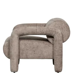 Online Wohnen Cooler Designer Sessel in Beige Samt - Sestron
