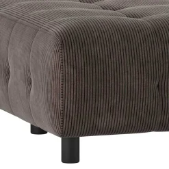 Hot Wohnen Cord Modulsofa Eckteil in Graubraun - Vita
