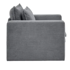 Outlet Wohnen Cord Sessel in Anthrazit - Ruffos