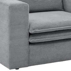 Outlet Wohnen Cord Sessel in Anthrazit - Ruffos