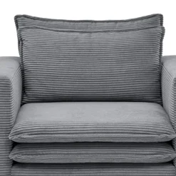 Outlet Wohnen Cord Sessel in Anthrazit - Ruffos