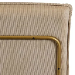 Hot Wohnen Cord Wohnzimmerstuhl in Beige - Velsamos