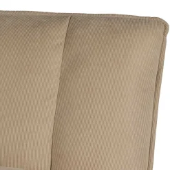 Hot Wohnen Cord Wohnzimmerstuhl in Beige - Velsamos
