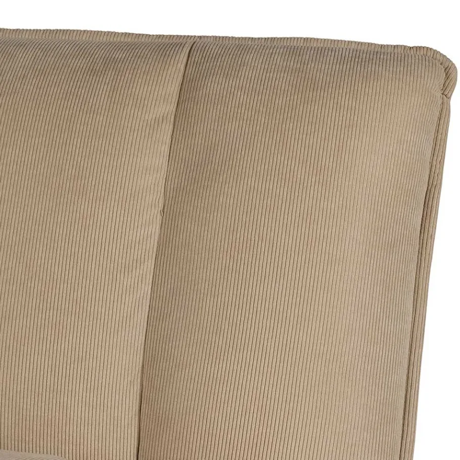 Hot Wohnen Cord Wohnzimmerstuhl in Beige - Velsamos