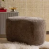 Hot Wohnen Couchhocker in Taupe Chenille - Fridelia
