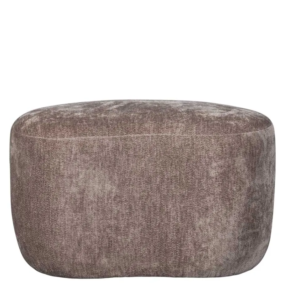 Hot Wohnen Couchhocker in Taupe Chenille - Fridelia