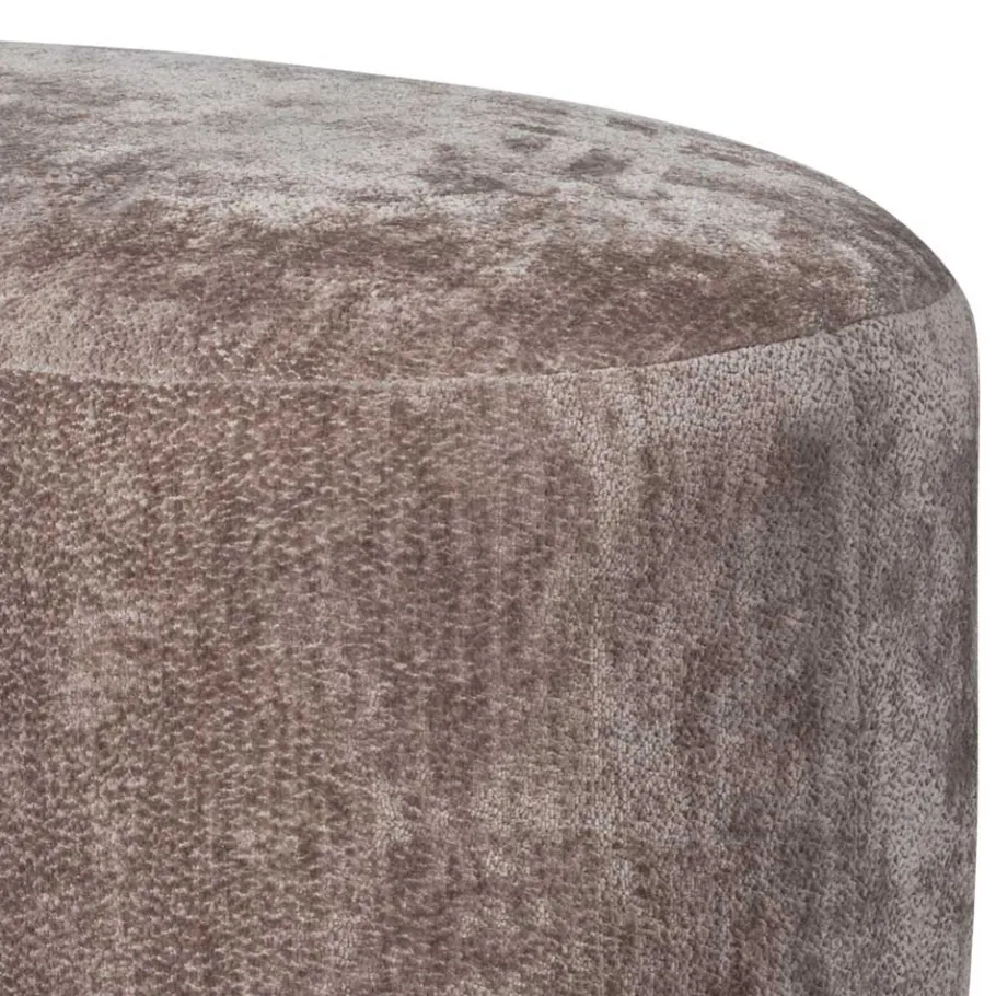 Hot Wohnen Couchhocker in Taupe Chenille - Fridelia