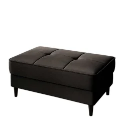 Discount Wohnen Couchhocker mit Stauraum in Dunkelbraun - Drosalina
