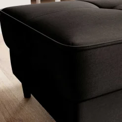 Discount Wohnen Couchhocker mit Stauraum in Dunkelbraun - Drosalina