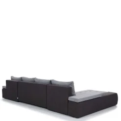 Wohnen Couchlandschaft in Schwarzbraun und Weiß - Trioto