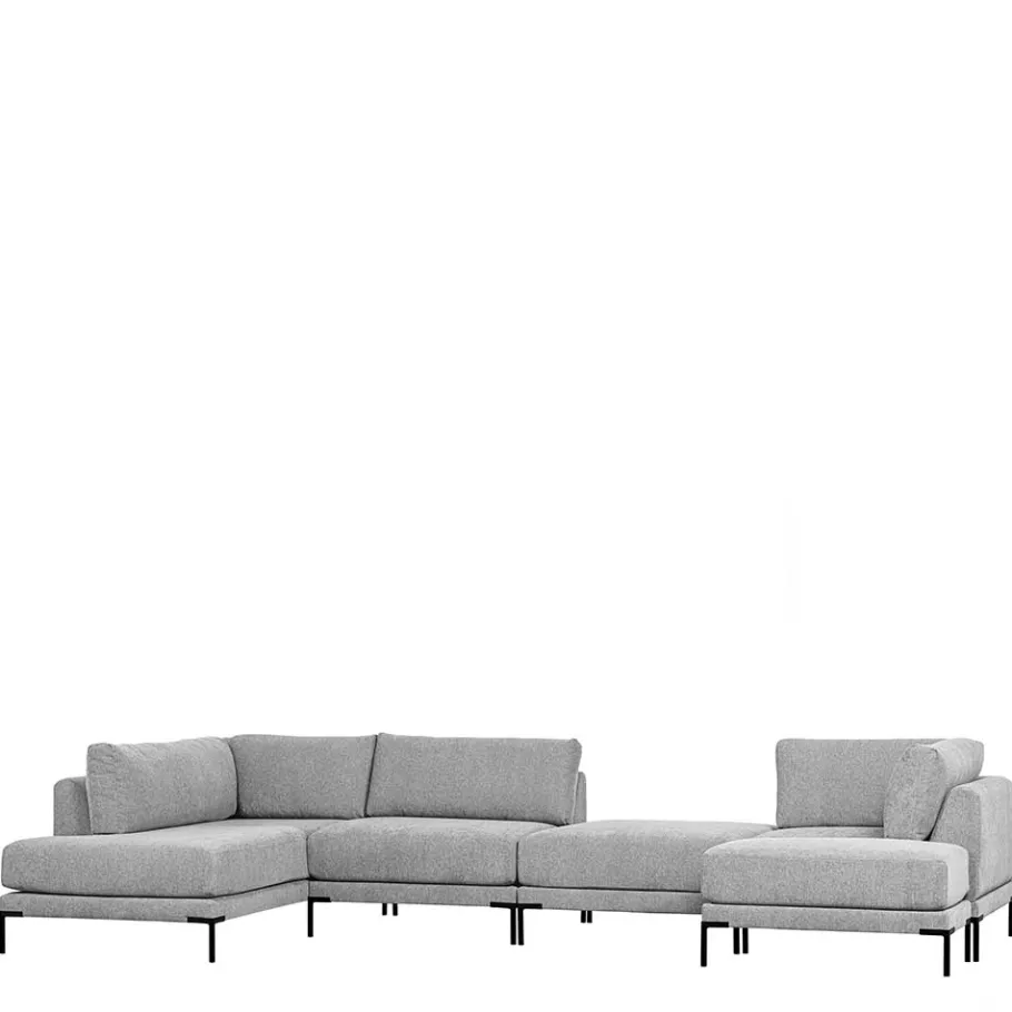 New Wohnen Couchmodul Lounge rechts in Hellgrau - Horedion