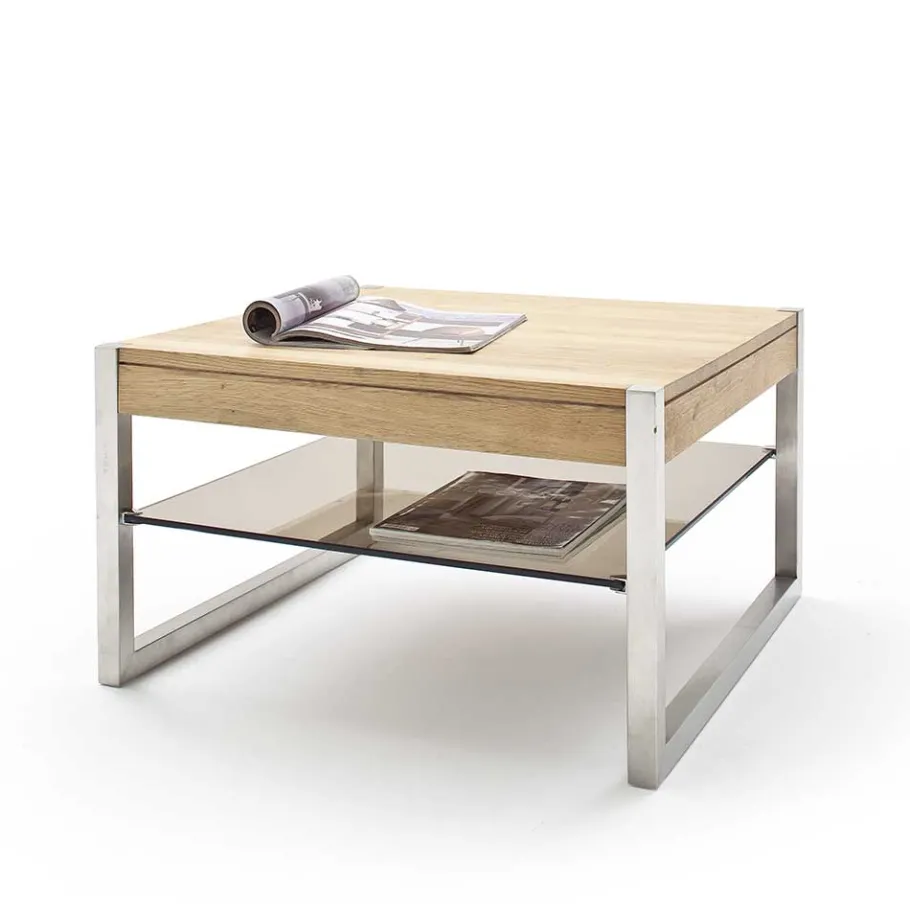 New Wohnen Couchtisch aus Asteiche Massivholz - Kirana