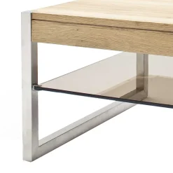 New Wohnen Couchtisch aus Asteiche Massivholz - Kirana