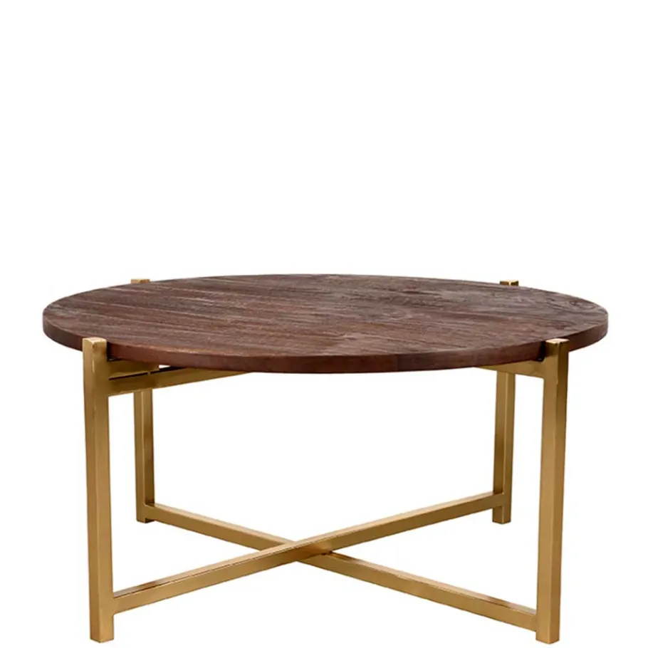 Clearance Wohnen Couchtisch aus Mangoholz in Dunkelbraun - Estellos