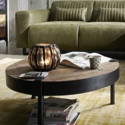 Sale Wohnen Couchtisch aus White Wash Teak Altholz - Teomata