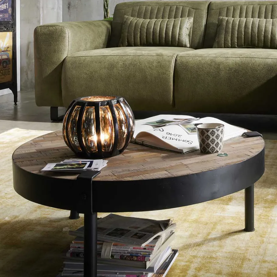 Sale Wohnen Couchtisch aus White Wash Teak Altholz - Teomata