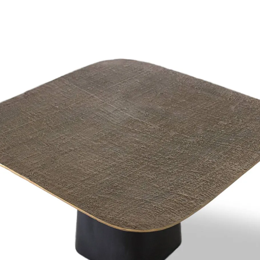 Discount Wohnen Couchtisch in Bronze mit Schwarz - Marcesion