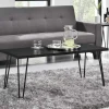 Wohnen Couchtisch in Eiche Optik Schwarz - Lancey