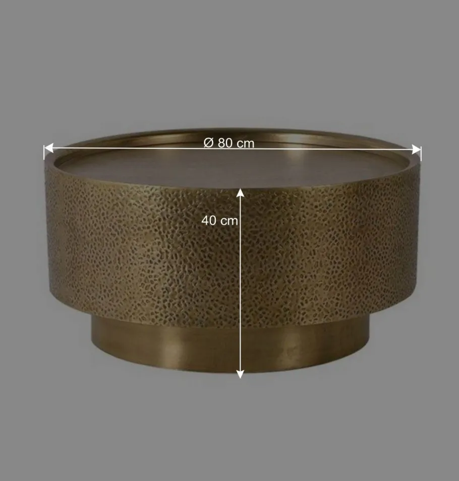 Hot Wohnen Couchtisch in Gold und Bronze - Beaven