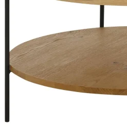 New Wohnen Couchtisch mit Ablage in Eiche Furnier - Abazi