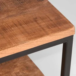 Discount Wohnen Couchtisch mit Ablageboden aus Massivholz - Jeen