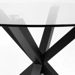 Wohnen Couchtisch mit Glasplatte in Rund - Jeys