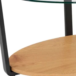 Sale Wohnen Couchtisch mit ovaler Glasplatte - Udiessa