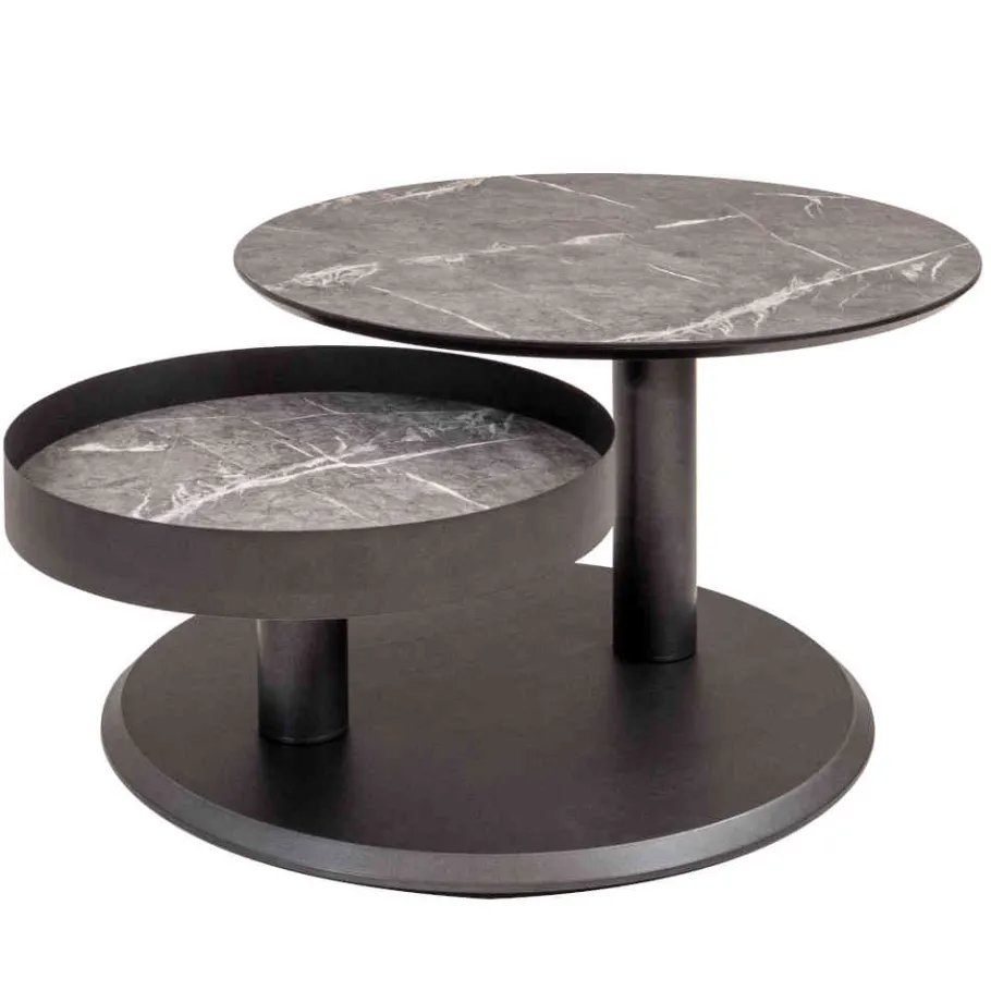 New Wohnen Couchtisch mit zwei Platten verdrehbar - Lachea