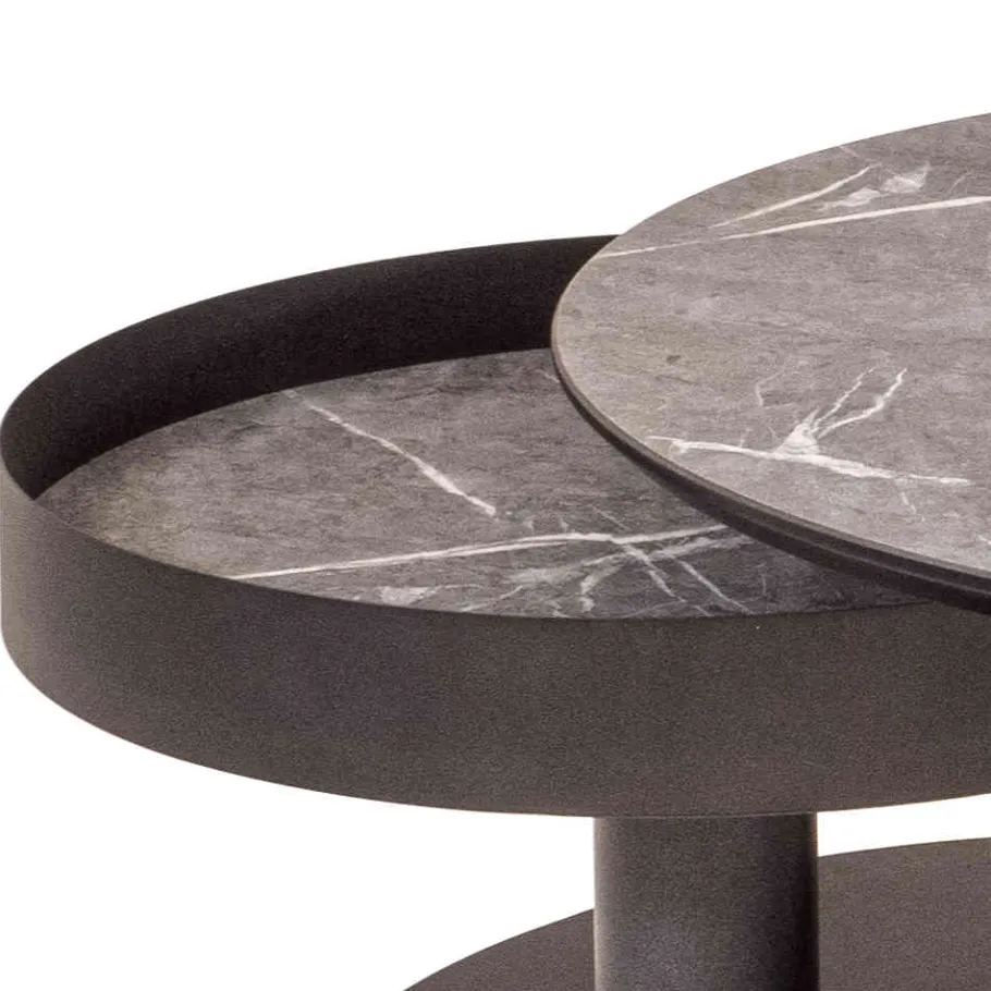 New Wohnen Couchtisch mit zwei Platten verdrehbar - Lachea