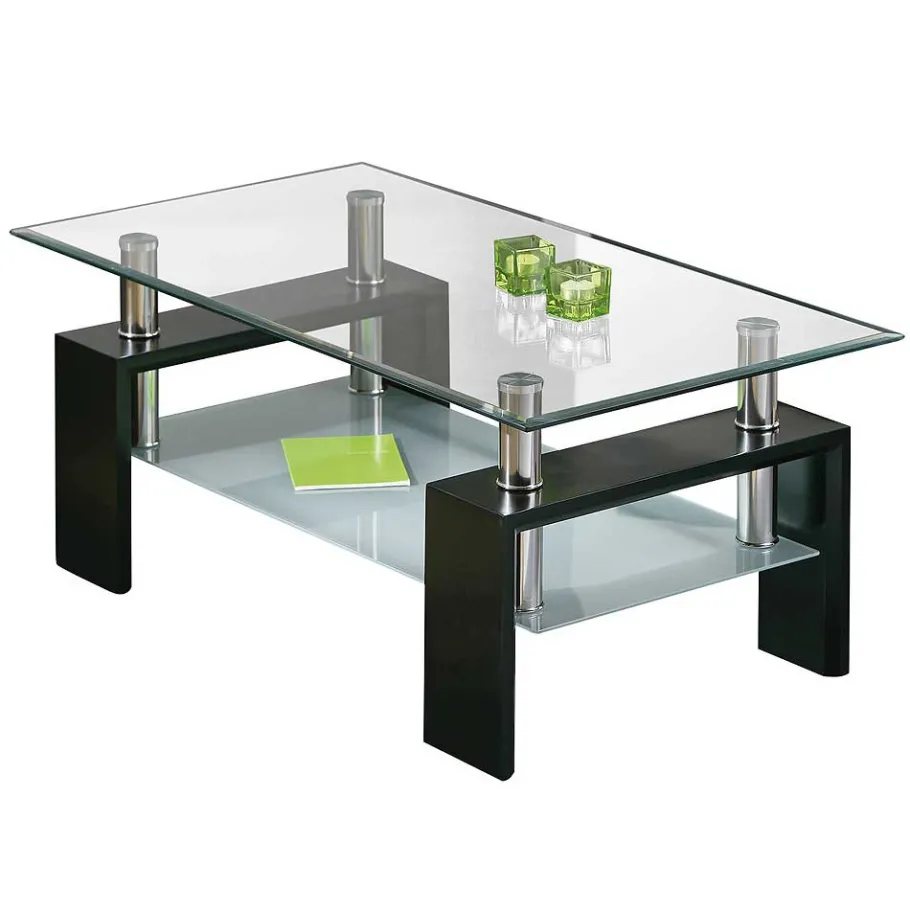 Wohnen Couchtisch Nairobi mit Glasplatte