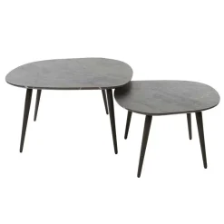 Hot Wohnen Couchtisch Paar im Retrostil - Simonas (zweiteilig)