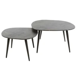 Hot Wohnen Couchtisch Paar im Retrostil - Simonas (zweiteilig)