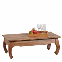 Outlet Wohnen Couchtisch Raynella aus Akazie naturbelassen