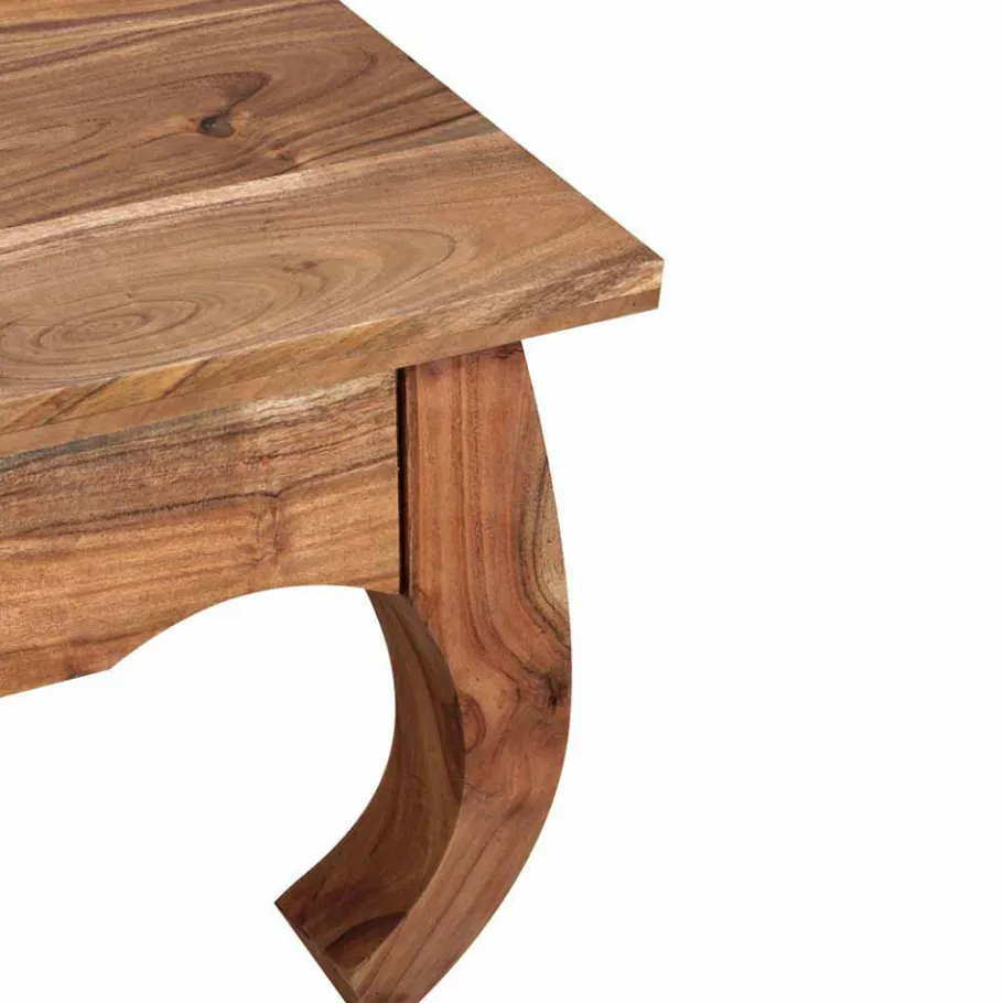 Outlet Wohnen Couchtisch Raynella aus Akazie naturbelassen