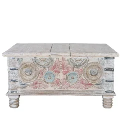 Sale Wohnen Couchtisch Truhe in White Wash - Pescara
