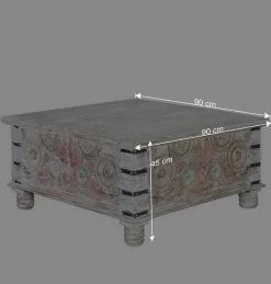 Sale Wohnen Couchtisch Truhe in White Wash - Pescara